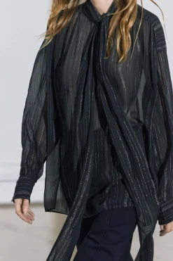 Online BLUSA HILO METALIZADO ZW COLLECTION Mujer Camisas / Blusas