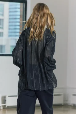 Online BLUSA HILO METALIZADO ZW COLLECTION Mujer Camisas / Blusas