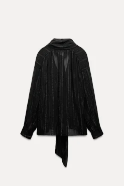 Online BLUSA HILO METALIZADO ZW COLLECTION Mujer Camisas / Blusas