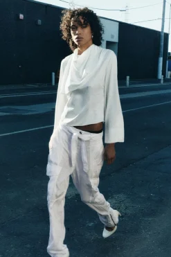 Hot BLUSA PAÑUELO ZW COLLECTION Mujer Camisas / Blusas