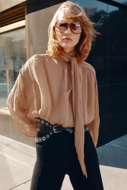 New BLUSA PAÑUELO ZW COLLECTION Mujer Camisas / Blusas