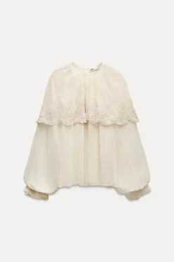 Outlet BLUSA ROMÁNTICA CAPA ZW COLLECTION Mujer Camisas / Blusas