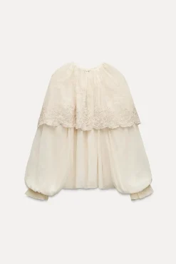 Outlet BLUSA ROMÁNTICA CAPA ZW COLLECTION Mujer Camisas / Blusas