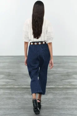 Sale BLUSA ROMÁNTICA PUNTILLA ZW COLLECTION Mujer Camisas / Blusas