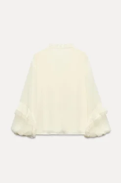 Sale BLUSA ROMÁNTICA VOLANTES Mujer Camisas / Blusas