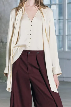 Hot BLUSA SATINADA LAZADA ZW COLLECTION Mujer Camisas / Blusas