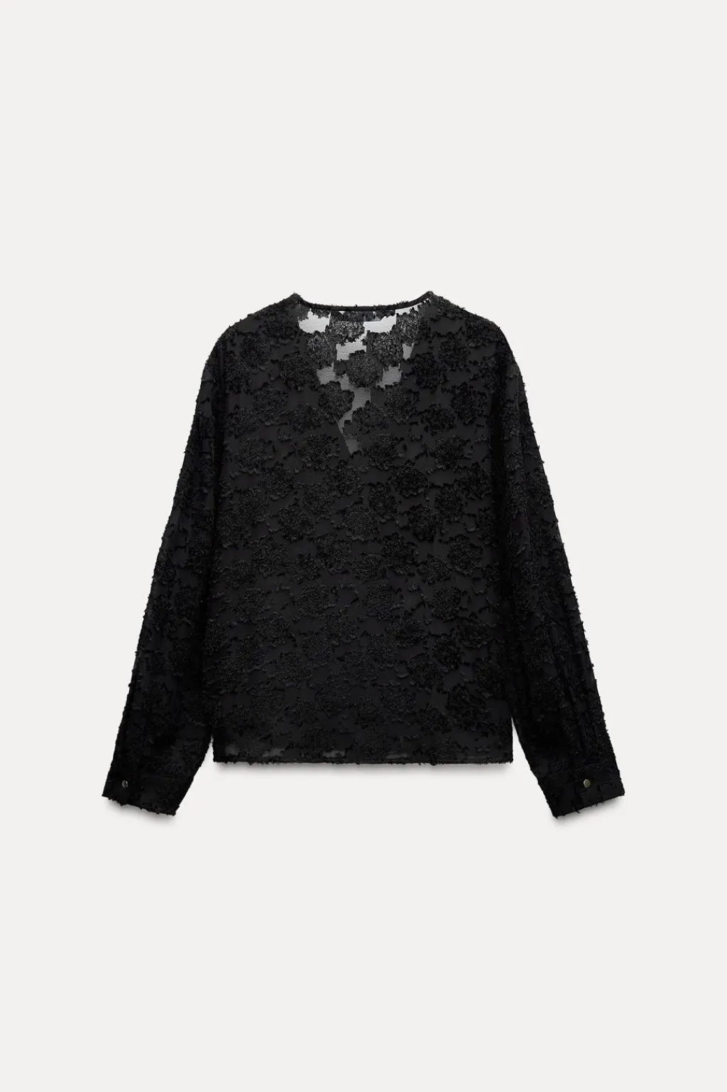 Discount BLUSA TEXTURA BOTÓN DORADO Mujer Camisas / Blusas