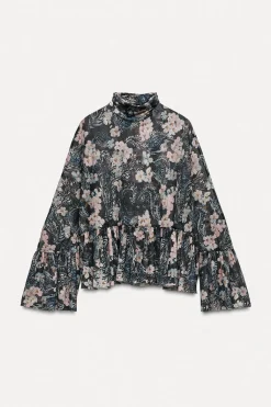 Hot BLUSA TUL ESTAMPADO Mujer Camisas / Blusas