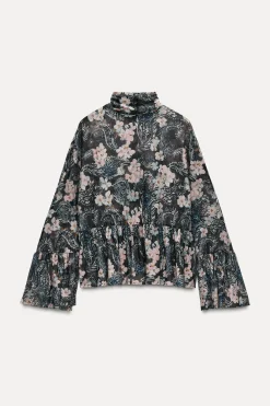 Hot BLUSA TUL ESTAMPADO Mujer Camisas / Blusas