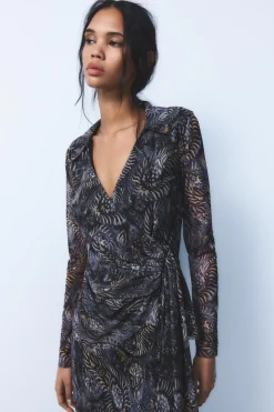 Online BLUSA TUL ESTAMPADO Mujer Camisas / Blusas