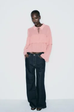 Online BLUSA VOLANTES Mujer Camisas / Blusas