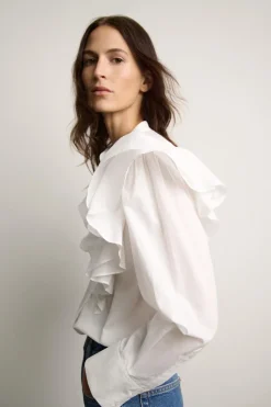 Best BLUSA VOLANTES ZW COLLECTION Mujer Camisas / Blusas