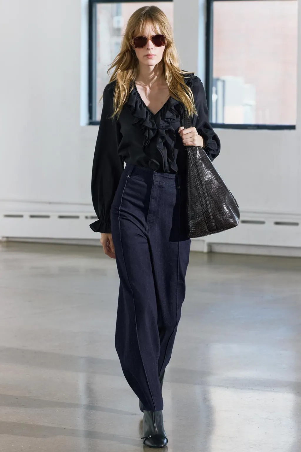 Discount BLUSA VOLANTES ZW COLLECTION Mujer Camisas / Blusas