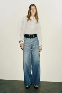 New BLUSA VOLANTES ZW COLLECTION Mujer Camisas / Blusas