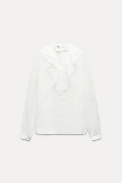 New BLUSA VOLANTES ZW COLLECTION Mujer Camisas / Blusas