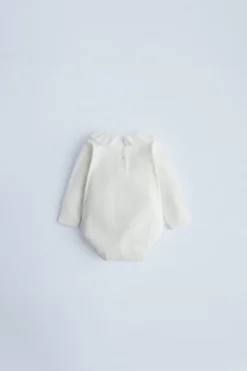 Niños ZARA 0 - 6 Meses·Bodies / Camisas|0 - 6 Meses·Camisetas<BODY COMBINADO VOLANTE