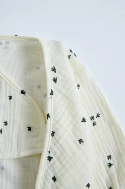 Niños ZARA 0 - 6 Meses·Bodies / Camisas|0 - 6 Meses·Básicos<BODY CRUZADO BAMBULA PAJARITOS