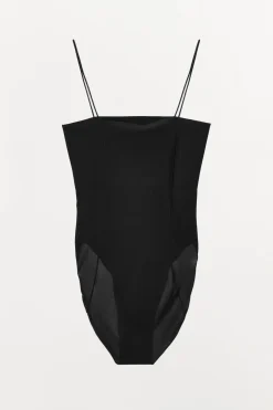 Fashion BODY ENTALLADO TIRANTES COSTURAS Mujer Tops / Bodies|Lenceria