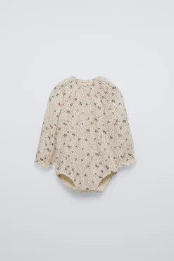 Niños ZARA 0 - 6 Meses·Bodies / Camisas|6 - 18 Meses·Bodies<BODY FLORES
