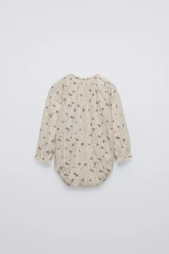 Niños ZARA 0 - 6 Meses·Bodies / Camisas|6 - 18 Meses·Bodies<BODY FLORES