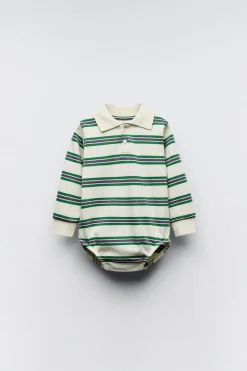 Niños ZARA 6 - 18 Meses·Camisetas|6 - 18 Meses·Bodies<BODY POLO RAYAS