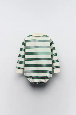 Niños ZARA 6 - 18 Meses·Camisetas|6 - 18 Meses·Bodies<BODY POLO RAYAS
