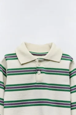 Niños ZARA 6 - 18 Meses·Camisetas|6 - 18 Meses·Bodies<BODY POLO RAYAS