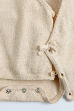 Niños ZARA 0 - 6 Meses·Punto|0 - 6 Meses·Bodies / Camisas<BODY PUNTO ALGODÓN SEDA