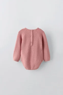 Niños ZARA 0 - 6 Meses·Punto|0 - 6 Meses·Bodies / Camisas<BODY PUNTO CON LANA