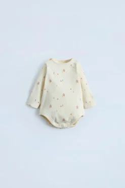 Niños ZARA 0 - 6 Meses·Bodies / Camisas|0 - 6 Meses·Ropa Interior / Pijamas<BODY RIB SETAS