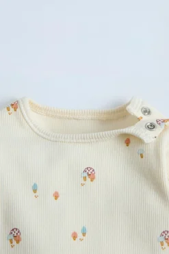 Niños ZARA 0 - 6 Meses·Bodies / Camisas|0 - 6 Meses·Ropa Interior / Pijamas<BODY RIB SETAS