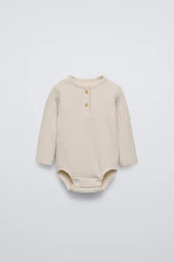 Niños ZARA 0 - 6 Meses·Bodies / Camisas|6 - 18 Meses·Bodies<BODY RIB TACTO SUAVE