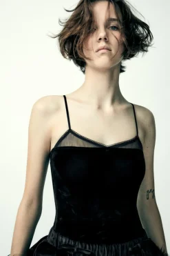 Fashion BODY TERCIOPELO ENCAJE Mujer Tops / Bodies