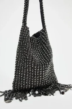 Fashion BOLSO DE HOMBRO APLIQUES METÁLICOS Mujer Bolsos