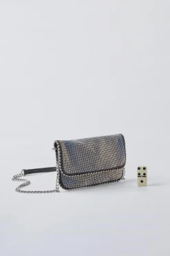 Niños ZARA 6 - 14 Años·Bolsos / Mochilas<BOLSO METALIZADO STRASS
