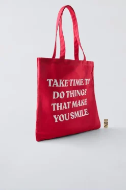 Niños ZARA 6 - 14 Años·Bolsos / Mochilas|6 - 14 Años·Bolsos / Mochilas<BOLSO SHOPPER ALGODÓN