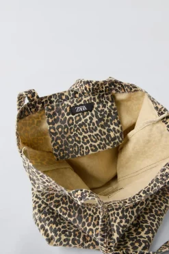 Niños ZARA 6 - 14 Años·Bolsos / Mochilas<BOLSO SHOPPER ANIMAL PRINT