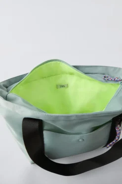 Niños ZARA 6 - 14 Años·Bolsos / Mochilas<BOLSO SHOPPER TEJIDO