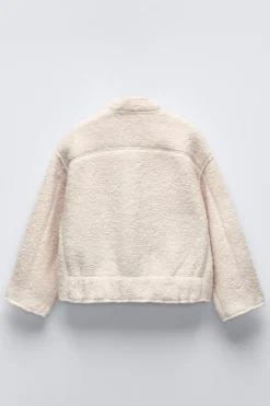 Niños ZARA 6 - 14 Años·Abrigos<BOMBER BOUCLÉ BOLSILLOS