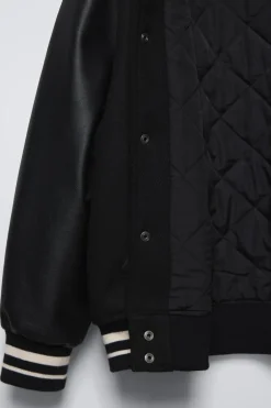 Niños ZARA 6 - 14 Años·Abrigos|6 - 14 Años·Deporte / Chándal<BOMBER COMBINADA EFECTO PIEL