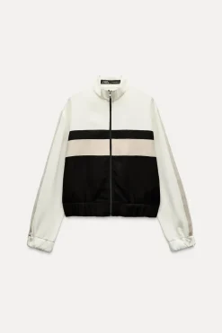 Online BOMBER CREMALLERA BANDA LATERAL Mujer Chaquetas / Cazadoras