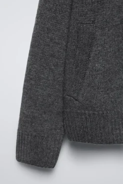 Niños ZARA 6 - 14 Años·Punto<BOMBER CREMALLERA PUNTO CON LANA