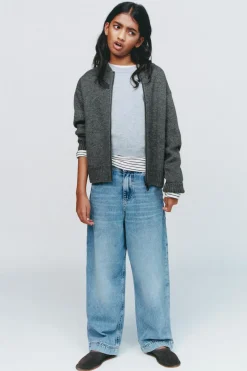 Niños ZARA 6 - 14 Años·Punto<BOMBER CREMALLERA PUNTO CON LANA