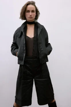 Discount BOMBER EFECTO ARRUGADO HILO METALIZADO Mujer Chaquetas / Cazadoras