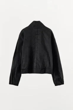 Discount BOMBER EFECTO ARRUGADO HILO METALIZADO Mujer Chaquetas / Cazadoras