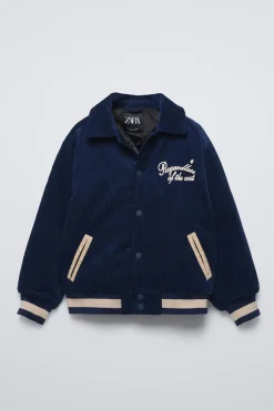 Niños ZARA 6 - 14 Años·Abrigos<BOMBER PANA ACOLCHADA