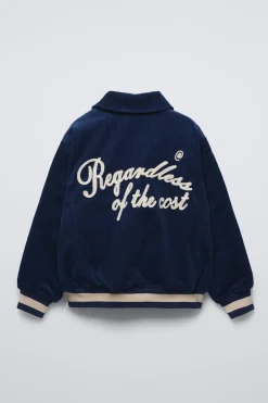 Niños ZARA 6 - 14 Años·Abrigos<BOMBER PANA ACOLCHADA