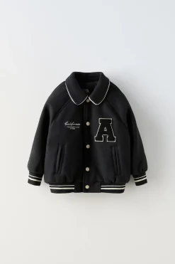 Niños ZARA 6 - 18 Meses·Abrigos / Buzos<BOMBER PAÑO PARCHE