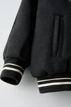 Niños ZARA 6 - 18 Meses·Abrigos / Buzos<BOMBER PAÑO PARCHE