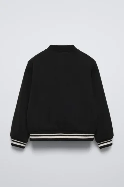 Niños ZARA 6 - 14 Años·Abrigos<BOMBER PAÑO PARCHE